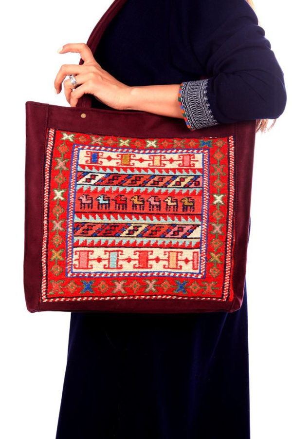 With SONNATI brand you can create your own unique & authentic style. Set the trend with handmade wool kilim bags and shoes (Bohemian Style).